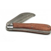 Folding Stripping Comb w/ Wooden Handle