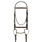 Camelot Gold™ Plain Raised Bridle with Laced Reins