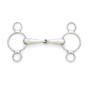 CENTAUR® Stainless Steel 2-Ring Gag w/ Hollow Mouth