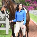 EuroWeave DX Taylored Front Zip Knee Patch Euro Seat Breeches Ladies' Ovation®
