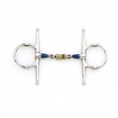 Centaur Blue Steel Full Cheek Double Jointed Mouth with Loose Brass Roller Disks