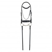 Camelot Gold™ RCS™ Snaffle Dressage Bridle with Crank Noseband and Reins
