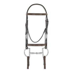 Ovation® Classic Collection- Fancy Raised Comfort Crown Padded Bridle w/ Fancy Raised Laced Reins