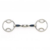 Centaur Blue Steel Loop Ring Jointed Oval Mouth Gag