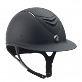 One K Defender AVANCE Wide Brim Chrome Stripe Helmet