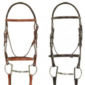Aramas® Plain Raised Padded Bridle with Flash and Raised Rubber Grip Reins