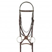 Aramas® Fancy Raised Padded Figure-8 Bridle with Rubber Grip Reins