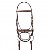 HK Americana Raised Padded Event Bridle w/ Flash and Web Reins