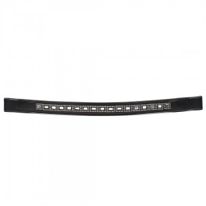 HK Americana Crystal Rectangles Outline browband - 1 Inch Wide