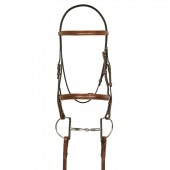 HK Americana Square Fancy Raised Padded Bridle w/ Square Fancy Raised Lace Reins