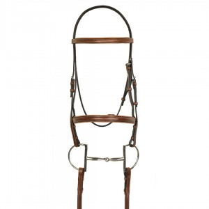 HK Americana Square Fancy Raised Padded Bridle with Square Fancy Raised Lace Reins